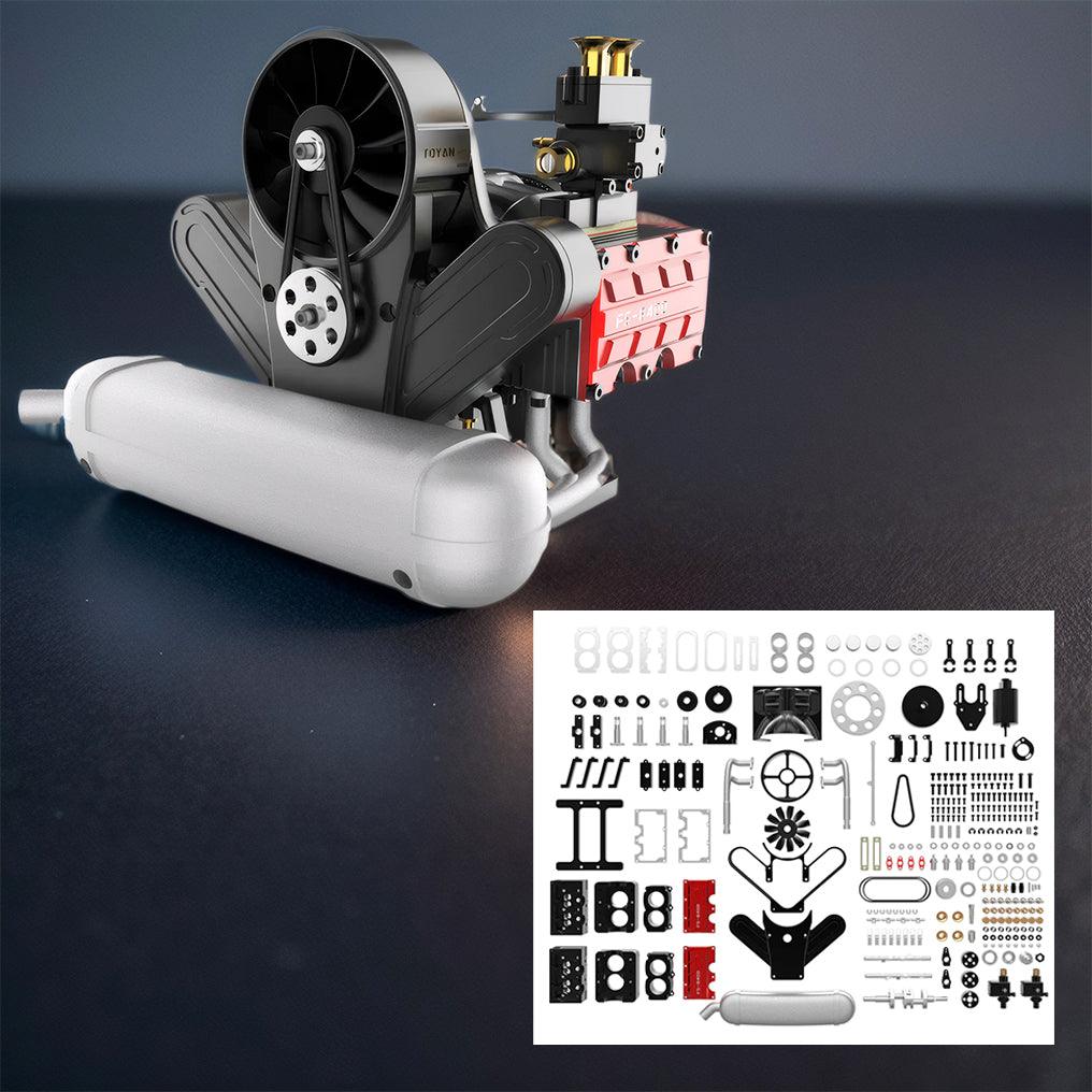 DIY 4 Cylinder Four-Stroke 14cc Nitro H4 Engine Model Kit FS-B400 - DIY Engine Model by Extoril