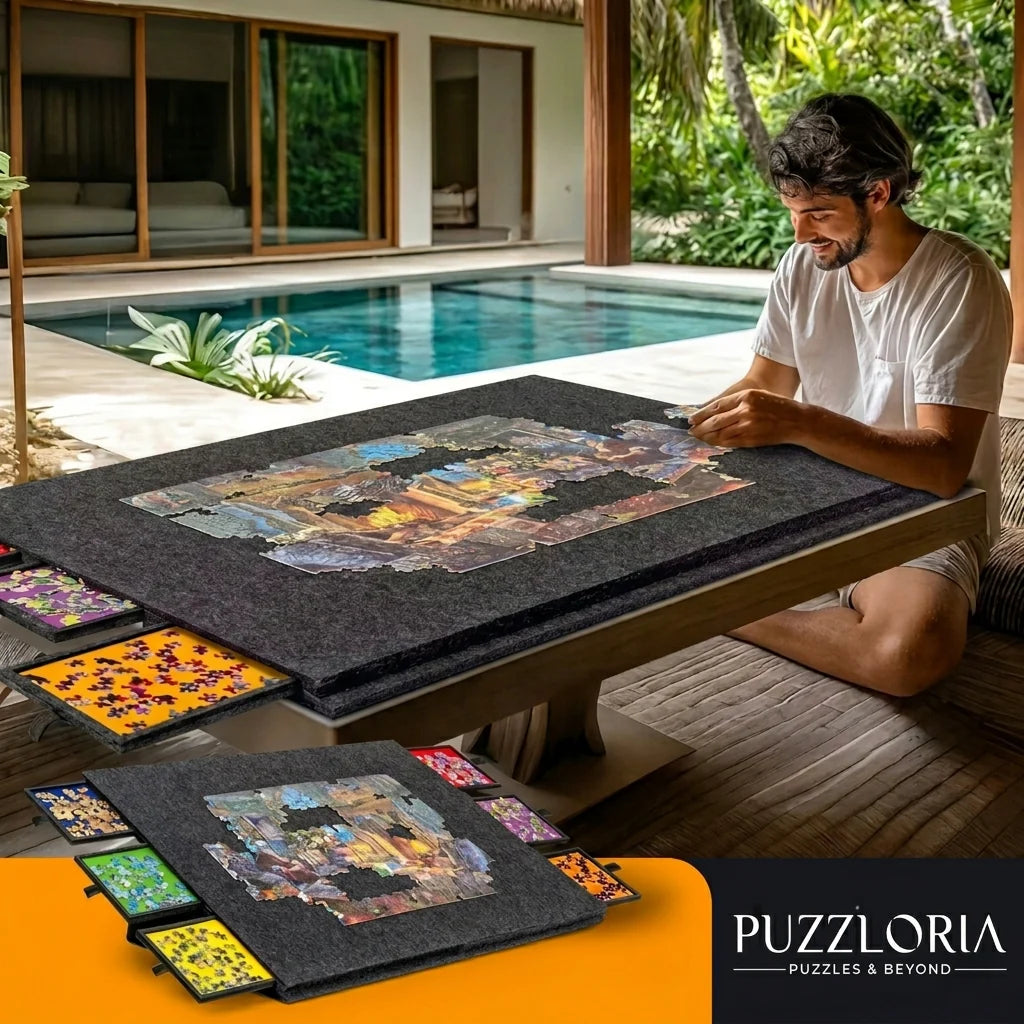 Puzzle Board 2000 Pieces with 6 Drawers - Gadget by Extoril