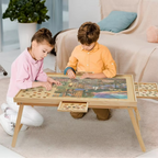 Puzzle Table With Drawers - 3D Wooden Puzzle by Extoril