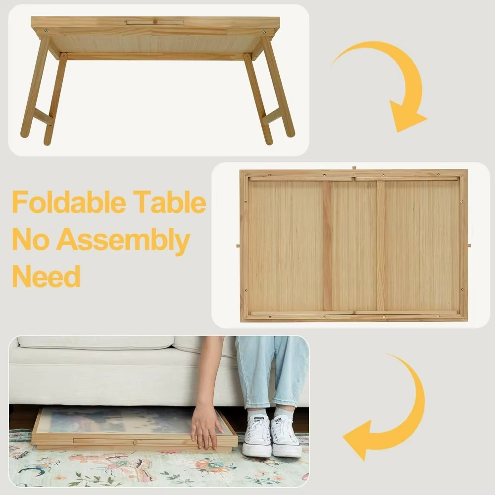 Puzzle Table With Drawers - 3D Wooden Puzzle by Extoril