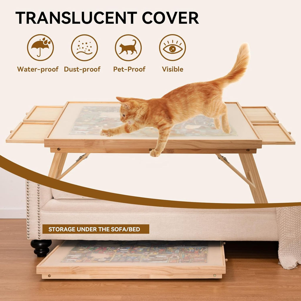 Puzzle Table With Drawers - 3D Wooden Puzzle by Extoril