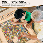 Puzzle Table With Drawers - 3D Wooden Puzzle by Extoril