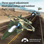 RC Fighter Jet Drone K500 Max with LED Lights - Gadget by Extoril