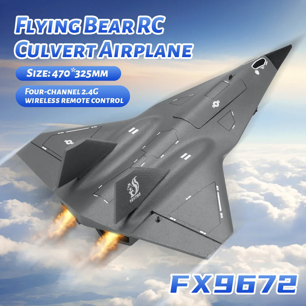 RC Stealth Fighter Jet Plane 4CH FX9672 - Gadget by Extoril