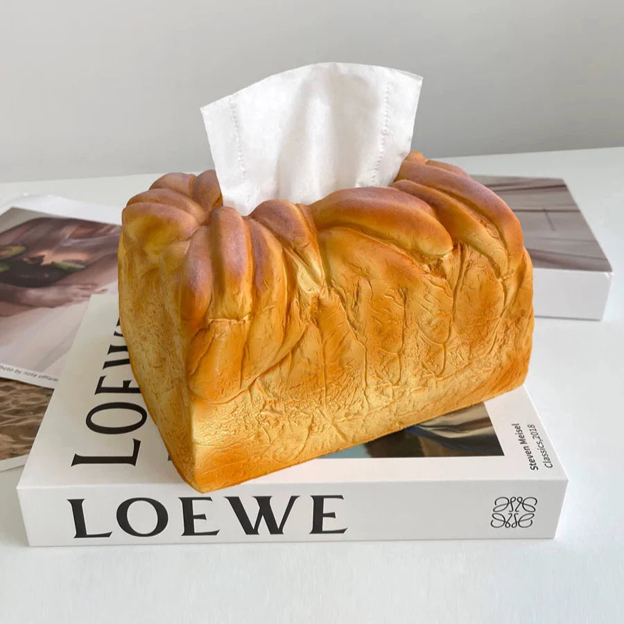 Toasted Bread Tissue Box - home decor by Extoril