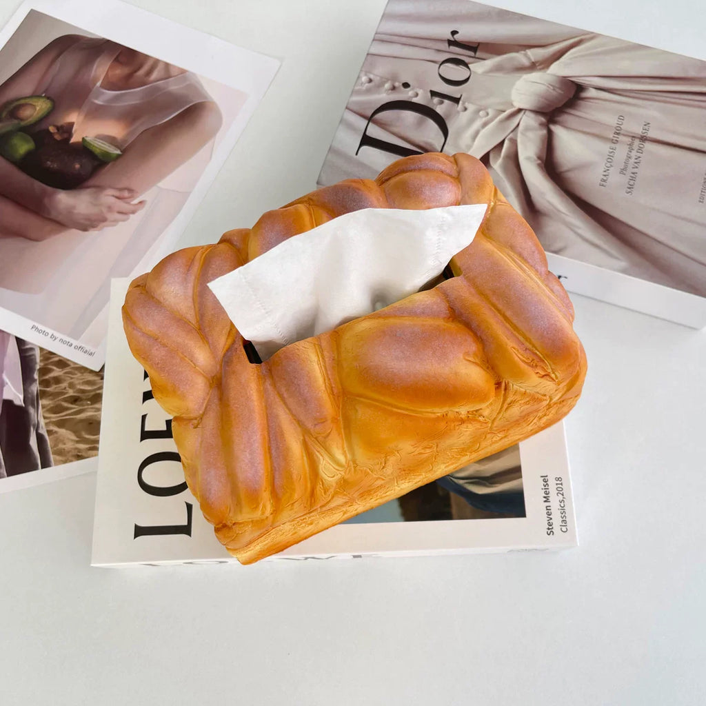 Toasted Bread Tissue Box - home decor by Extoril