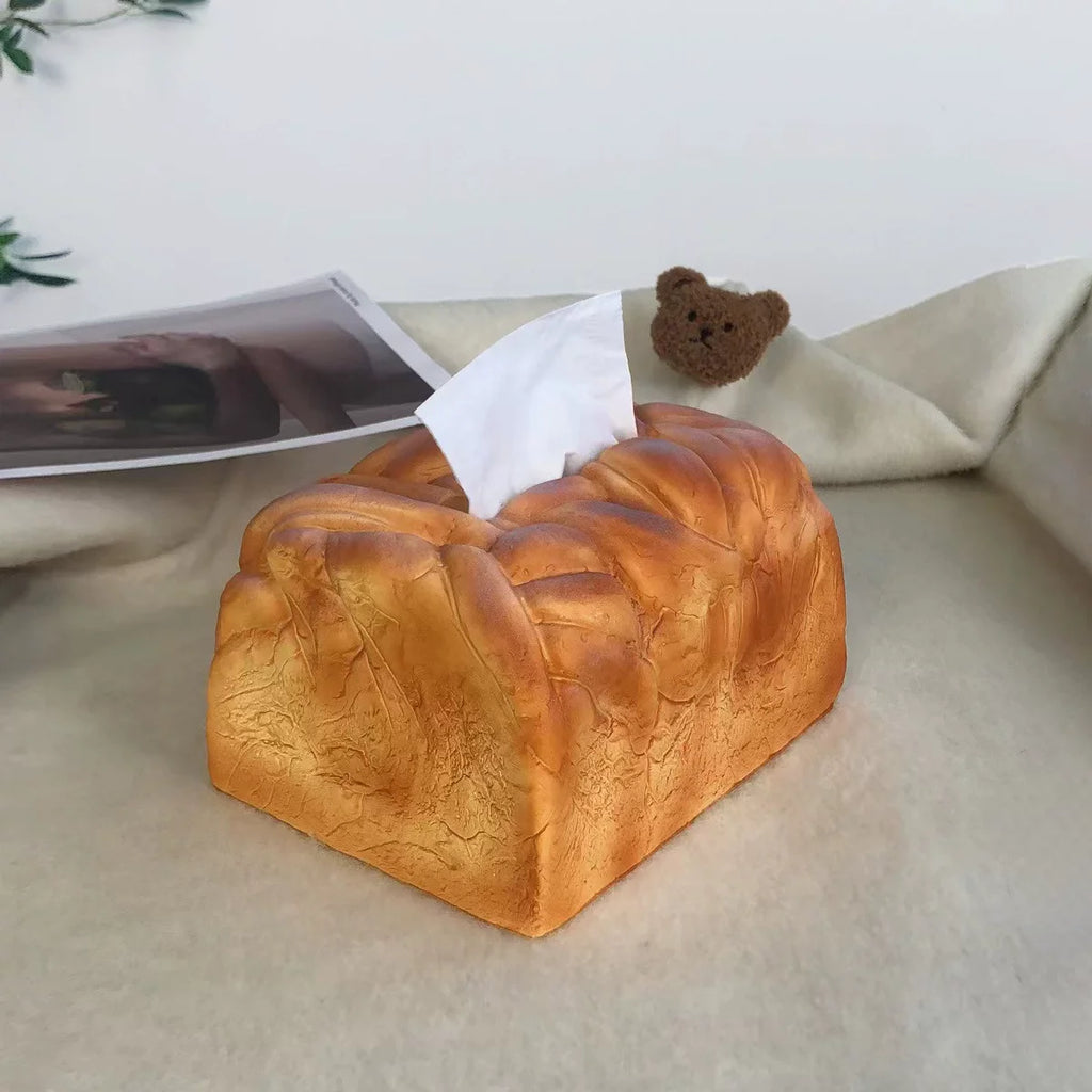 Toasted Bread Tissue Box - home decor by Extoril
