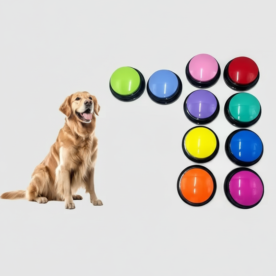 Recordable Pet Training Buttons 30 Second Dog Communication - Gadget by Extoril