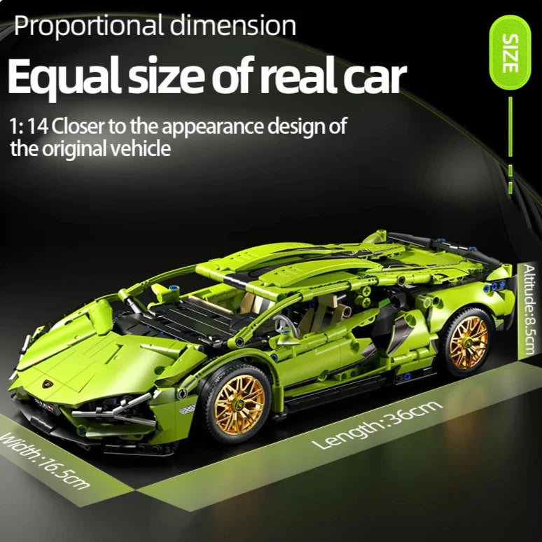 Lamborgini FK937 1:14 Scale Building Blocks RC - Mechanical kit by Extoril