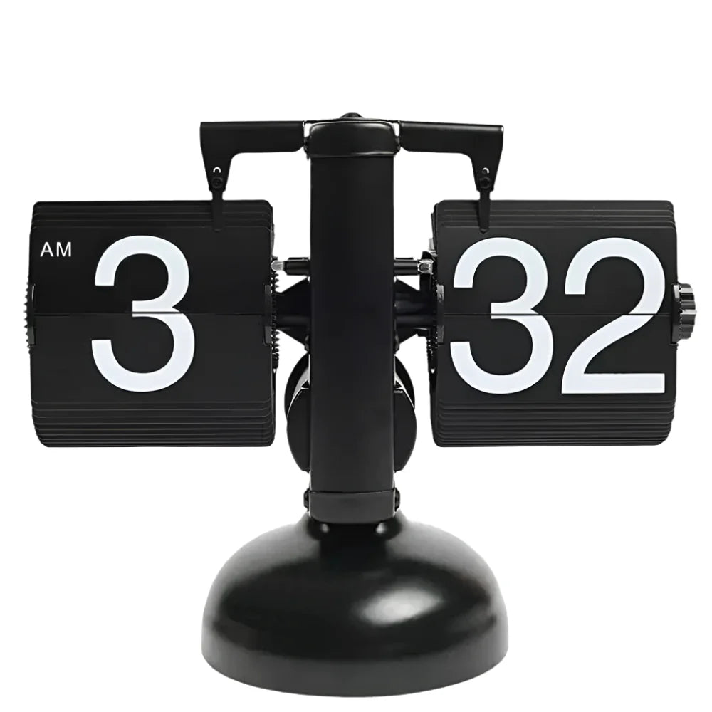 Retro Flip Down Clock with Automatic Rotating - home decor by Extoril