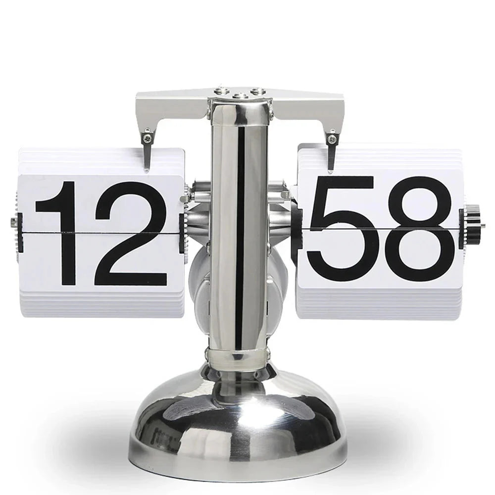 Retro Flip Down Clock with Automatic Rotating - home decor by Extoril