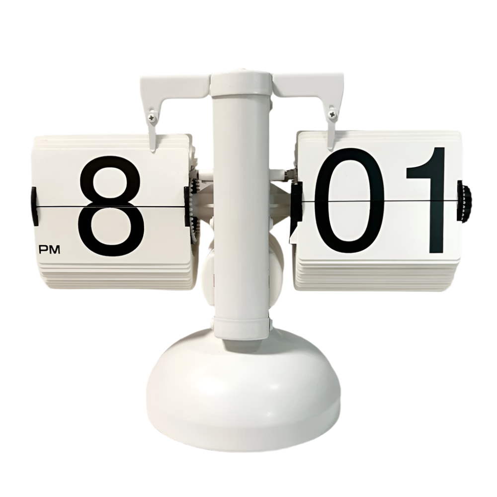 Retro Flip Down Clock with Automatic Rotating - home decor by Extoril