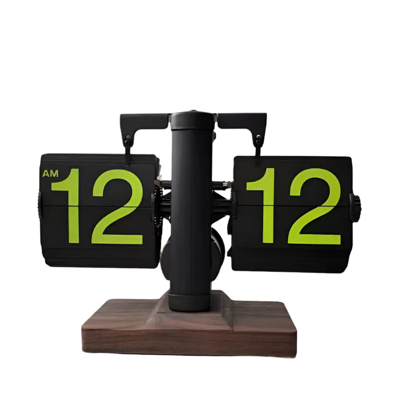 Retro Flip Down Clock with Automatic Rotating - home decor by Extoril