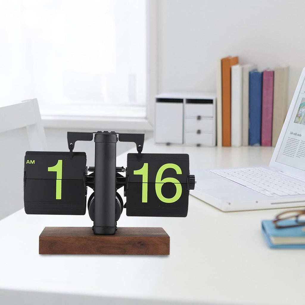 Retro Flip Down Clock with Automatic Rotating - home decor by Extoril