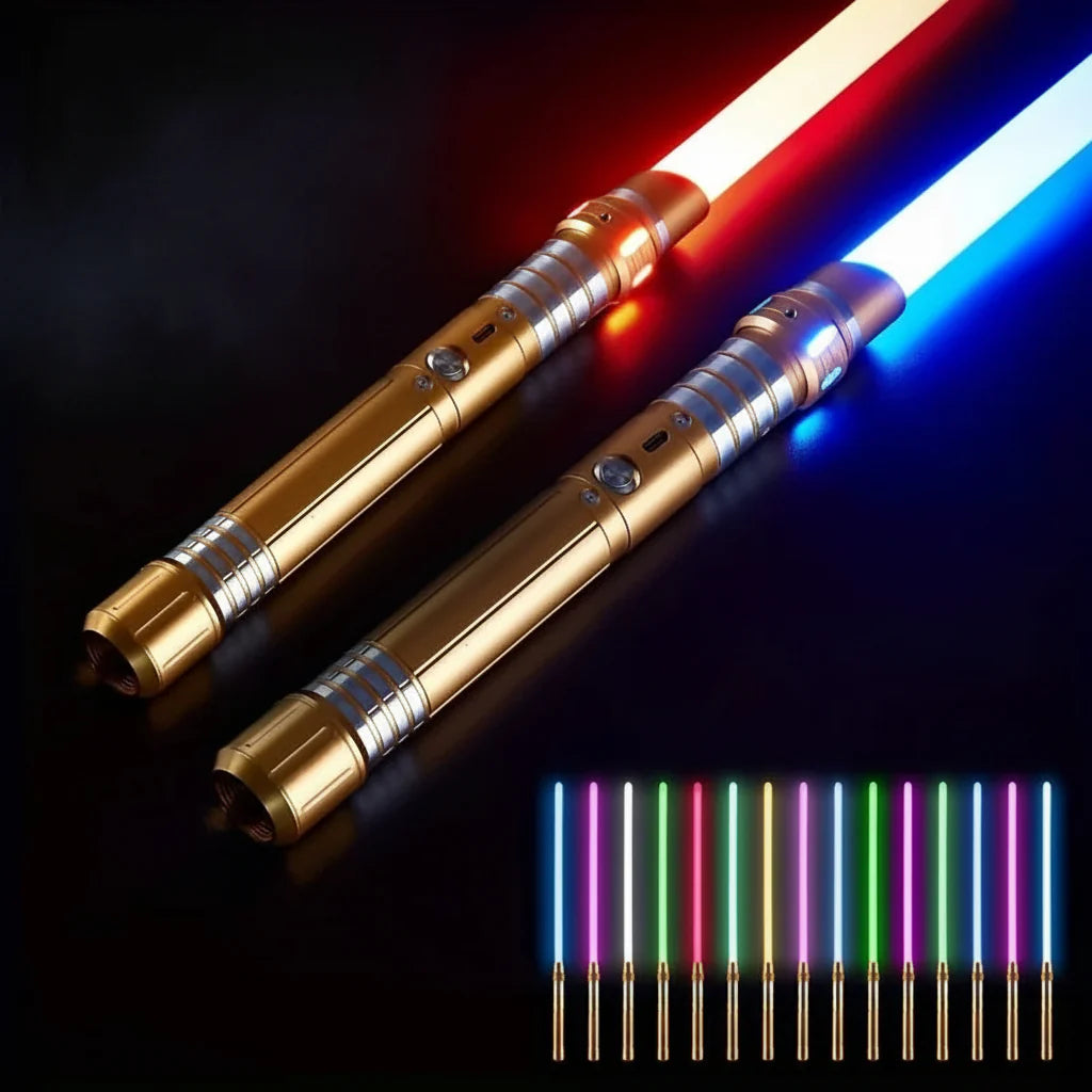 RGB Lightsaber Metal Hilt 15-Color Dueling Saber - Gadget by Extoril
