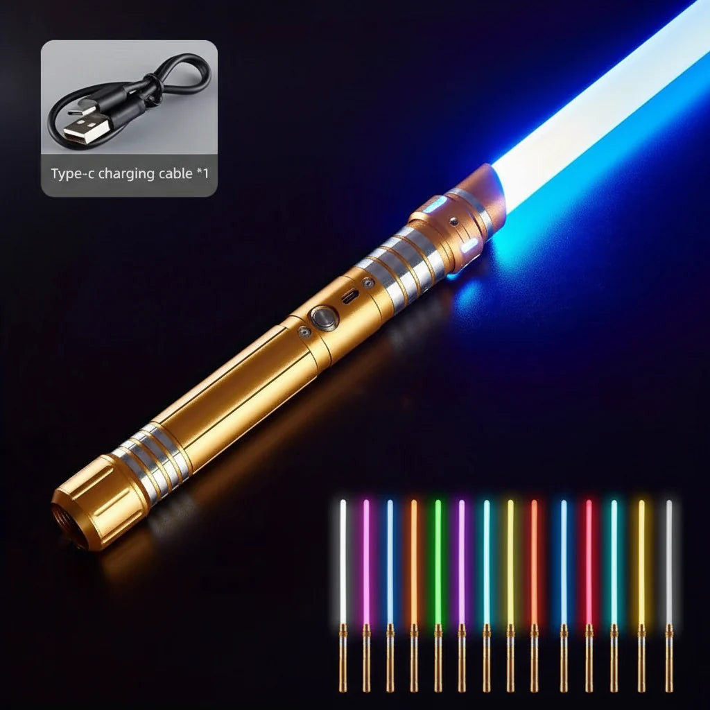 RGB Lightsaber Metal Hilt 15-Color Dueling Saber - Gadget by Extoril