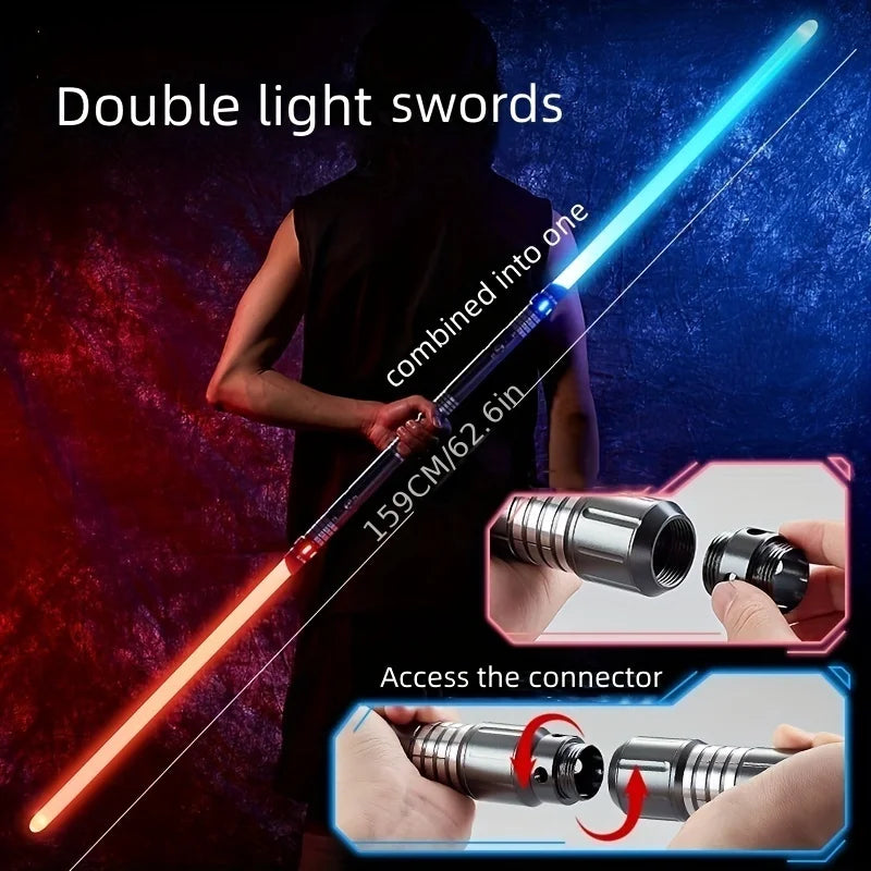 RGB Lightsaber Metal Hilt 15-Color Dueling Saber - Gadget by Extoril