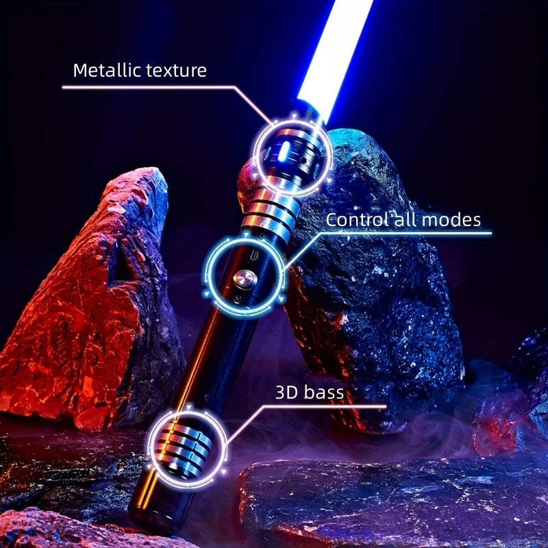 RGB Lightsaber Metal Hilt 15-Color Dueling Saber - Gadget by Extoril