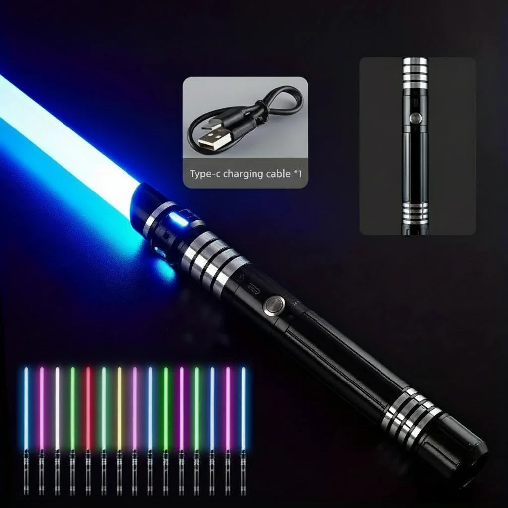 RGB Lightsaber Metal Hilt 15-Color Dueling Saber - Gadget by Extoril