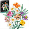 Romantic Brick Flower Bouquet Building Block Kit - DIY Flower by Extoril