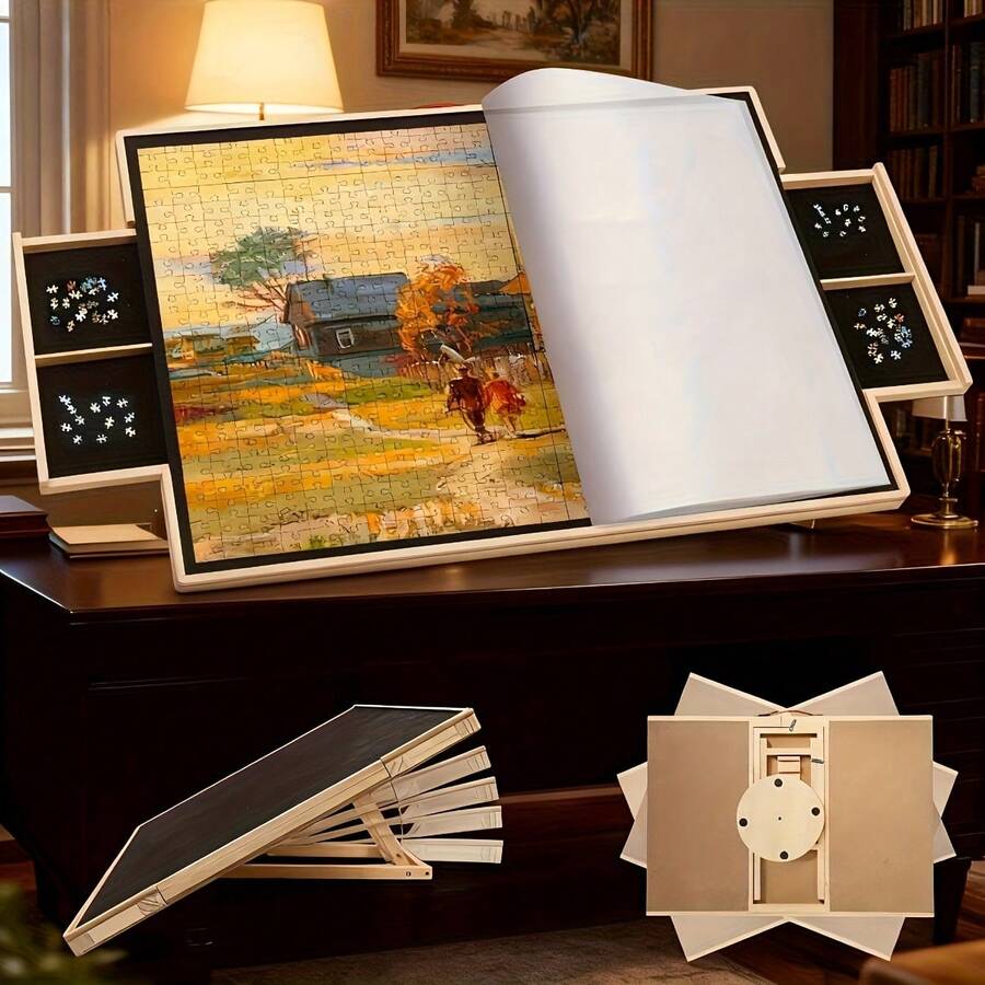Rotating Puzzle Board with Drawers 1500 Piece -  by Extoril