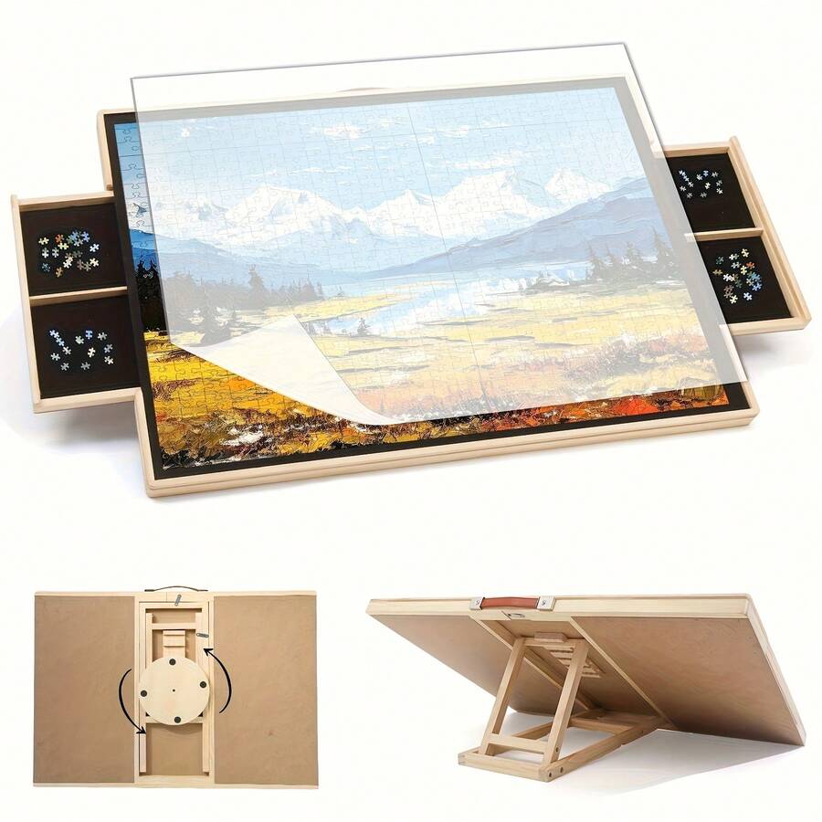 Rotating Puzzle Board with Drawers 1500 Piece -  by Extoril