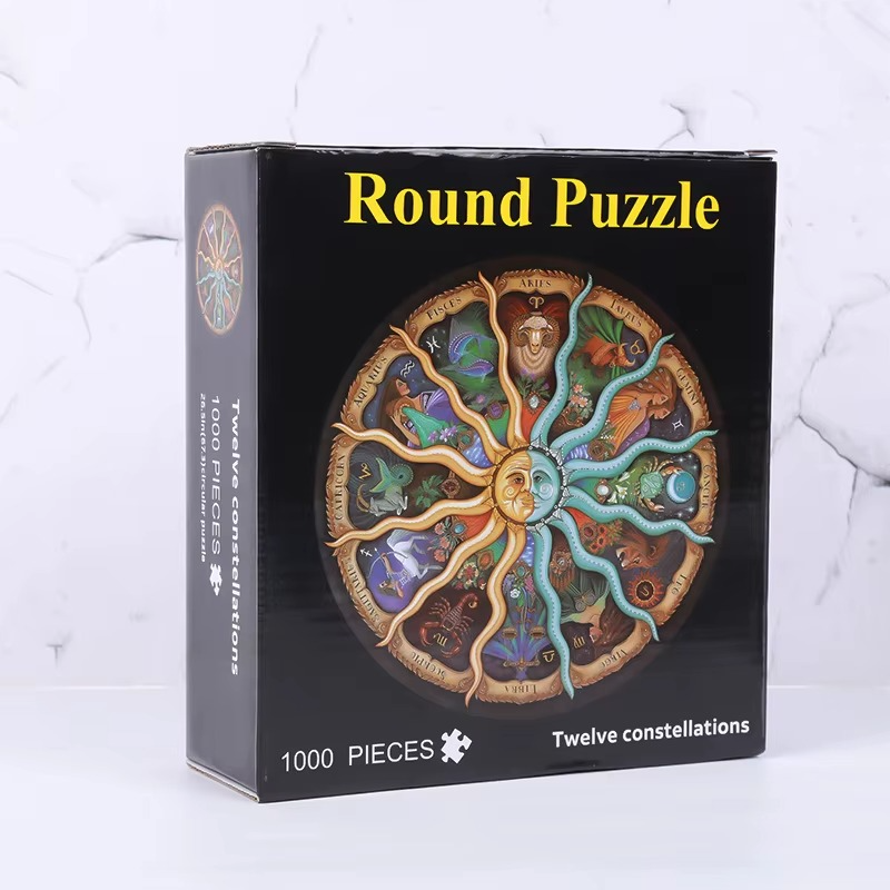 Round 1000 Piece Adult Jigsaw Puzzle - Gadget by Extoril