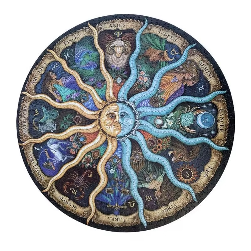 Round 1000 Piece Adult Jigsaw Puzzle - Gadget by Extoril