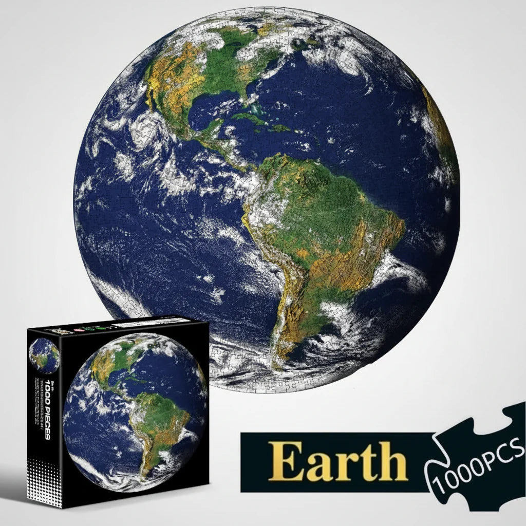 Round 1000 Piece Adult Jigsaw Puzzle - Gadget by Extoril