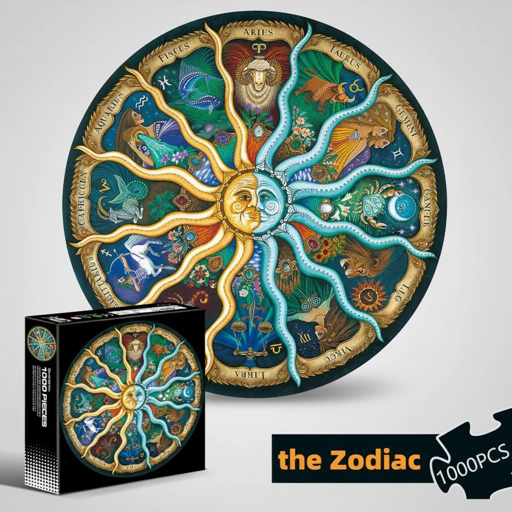 Round 1000 Piece Adult Jigsaw Puzzle - Gadget by Extoril