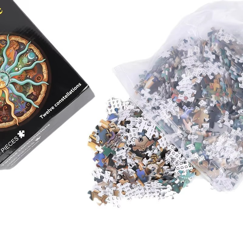 Round 1000 Piece Adult Jigsaw Puzzle - Gadget by Extoril