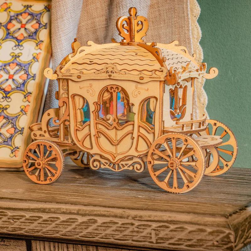 Royal Carriage - Vintage 3D Wooden Model Kit - 3D Wooden Puzzle by Extoril