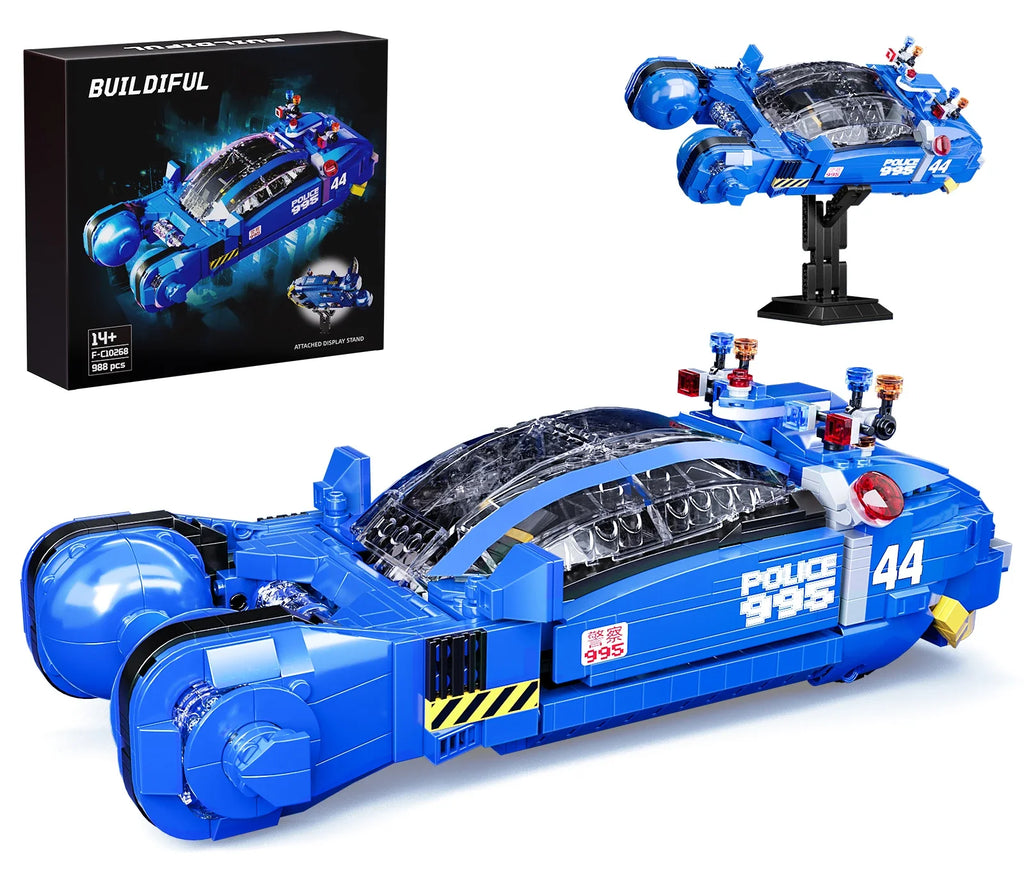Sci-Fi Police Spinner Building Blocks Set 988 Pcs - Mechanical kit by Extoril