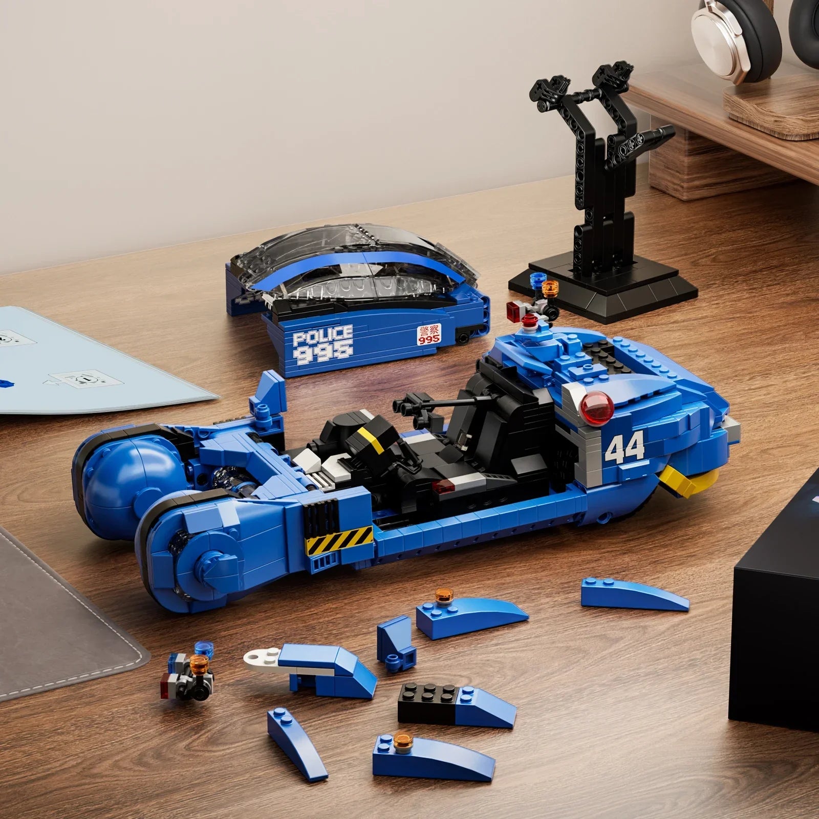 Sci-Fi Police Spinner Building Blocks Set 988 Pcs - Mechanical kit by Extoril