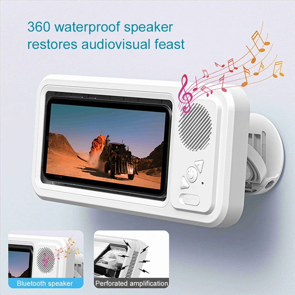 Waterproof Shower Phone Holder Bluetooth Speaker - Gadget by Extoril