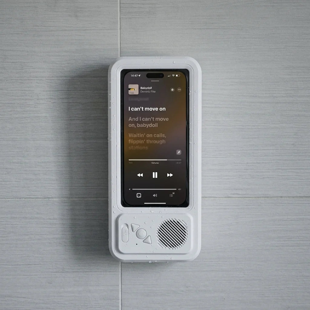 Waterproof Shower Phone Holder Bluetooth Speaker - Gadget by Extoril