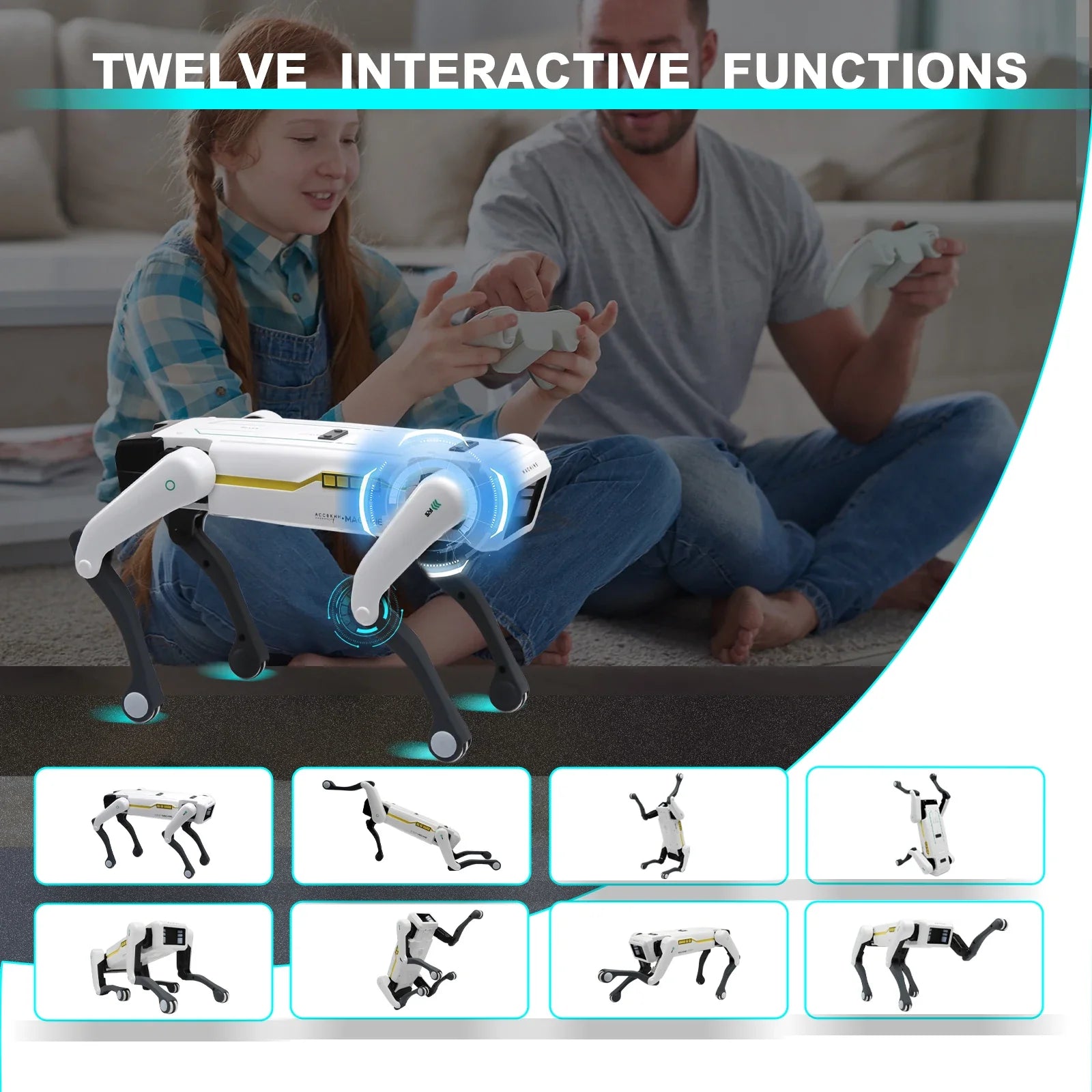 Smart Robot Dog Toy RC Programmable with Voice Control App Dancing - Robotic by Extoril
