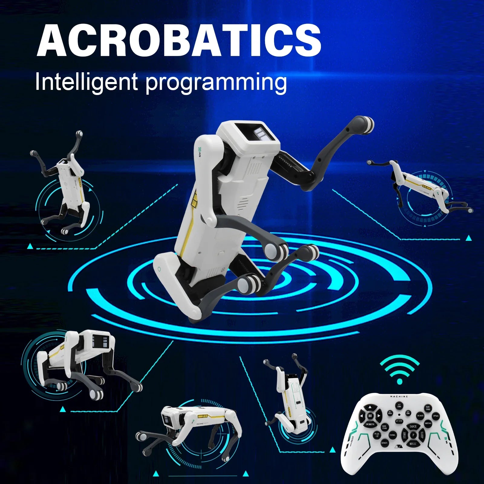 Smart Robot Dog Toy RC Programmable with Voice Control App Dancing - Robotic by Extoril