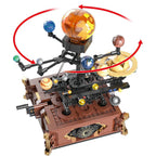 Solar System Building Blocks 697 Piece Orrery Model with Rotating Planets - Mechanical kit by Extoril