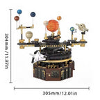Solar System Building Blocks Electric Orrery Kit with LED Sun - Mechanical kit by Extoril