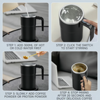 Self-Stirring Coffee Mug with LCD Temperature - Gadget by Extoril