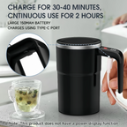 Self-Stirring Coffee Mug with LCD Temperature - Gadget by Extoril