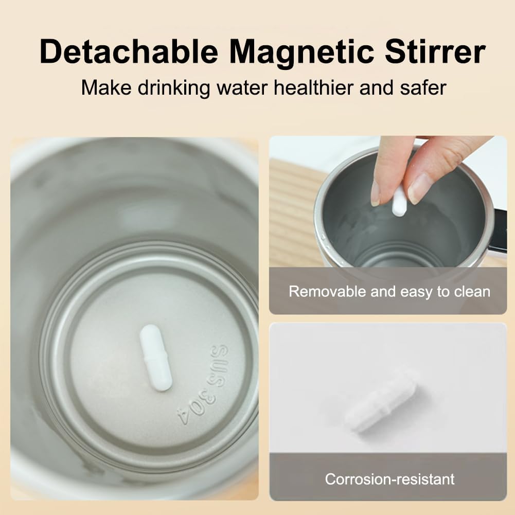 Self-Stirring Coffee Mug with LCD Temperature - Gadget by Extoril