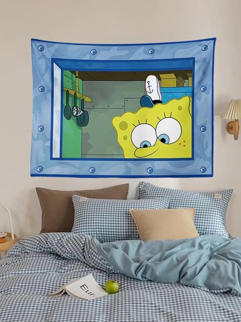 Squidward "Look at You" Wall Tapestry - home decor by Extoril