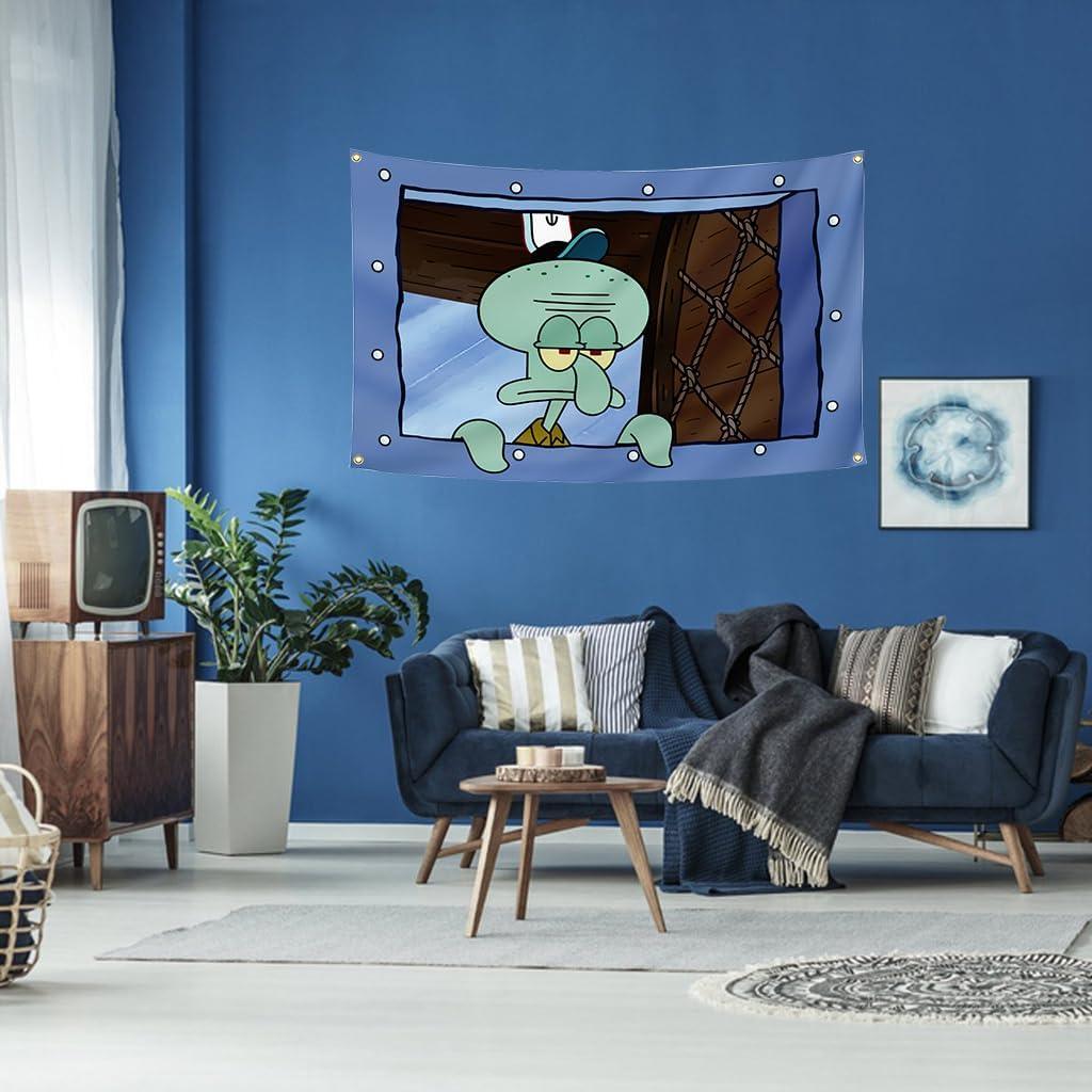 Squidward "Look at You" Wall Tapestry - home decor by Extoril