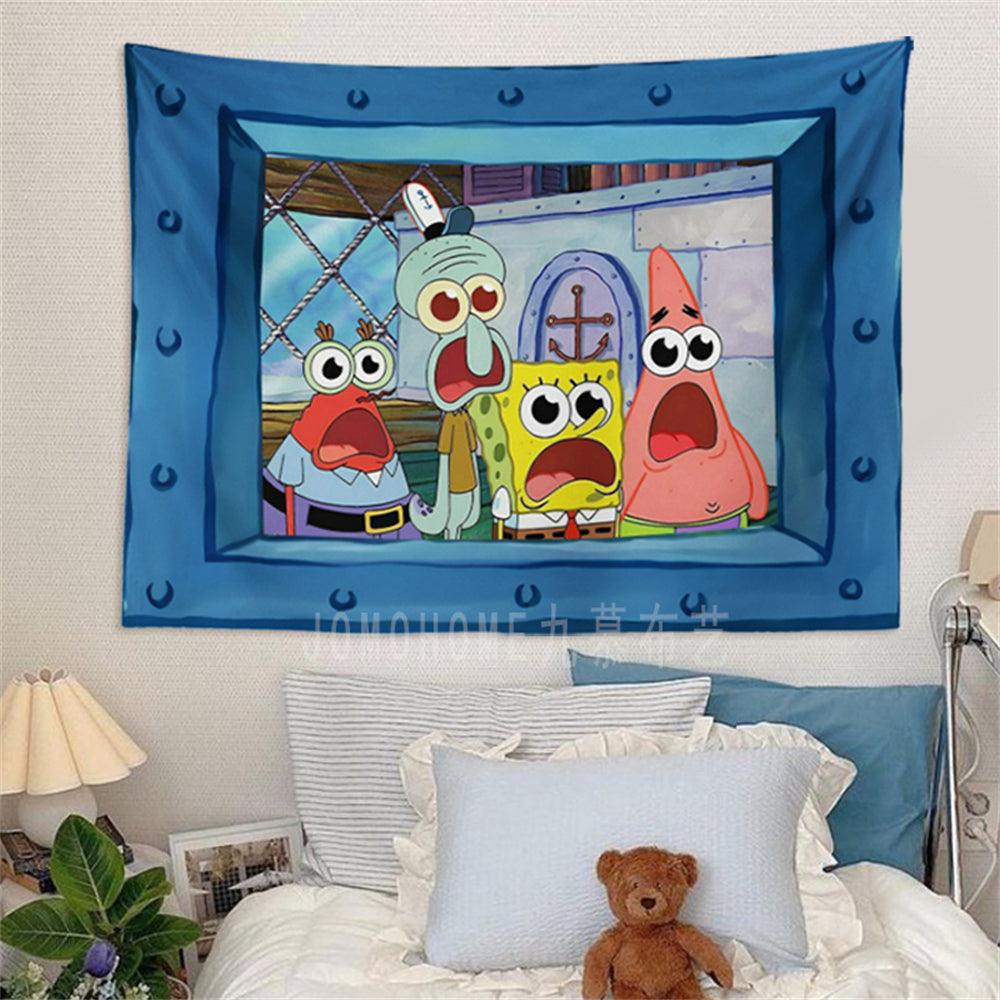 Squidward "Look at You" Wall Tapestry - home decor by Extoril