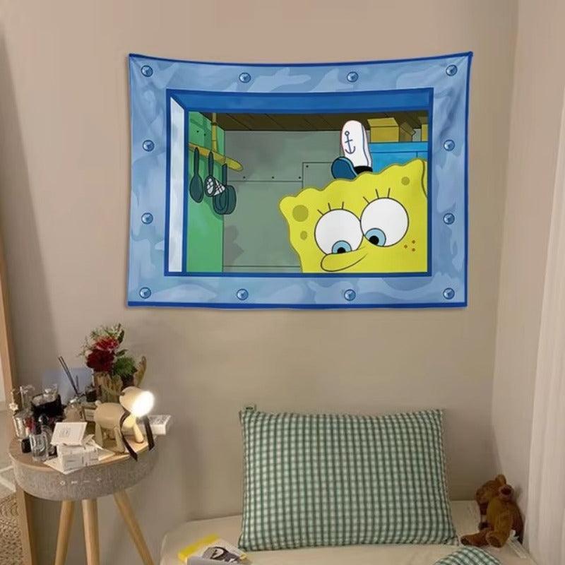 Squidward "Look at You" Wall Tapestry - home decor by Extoril