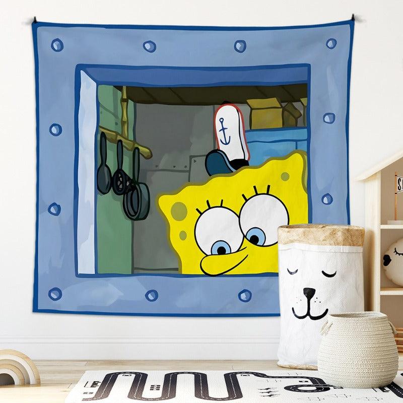 Squidward "Look at You" Wall Tapestry - home decor by Extoril