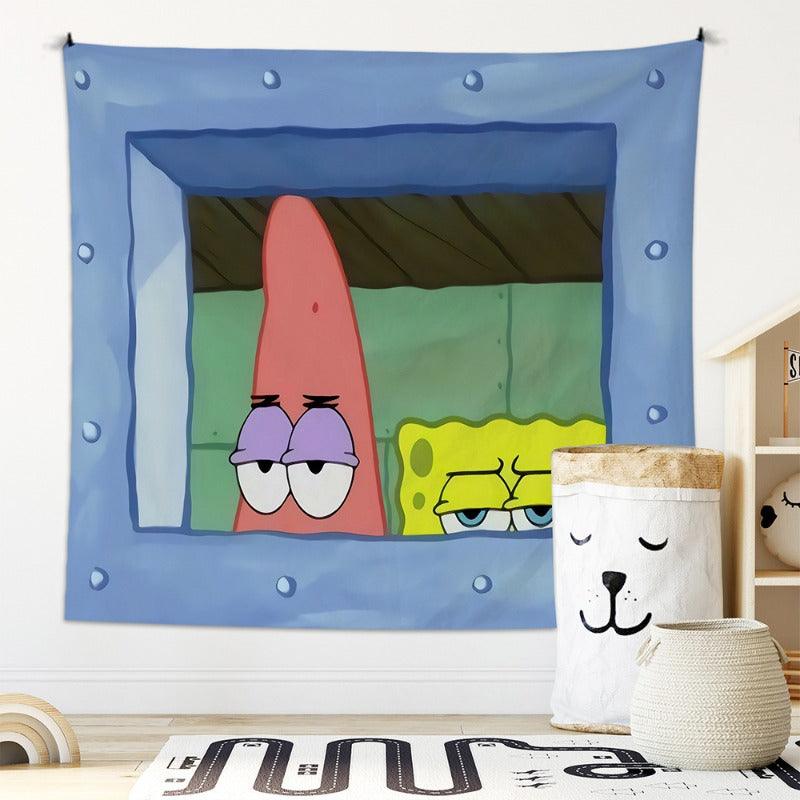 Squidward "Look at You" Wall Tapestry - home decor by Extoril