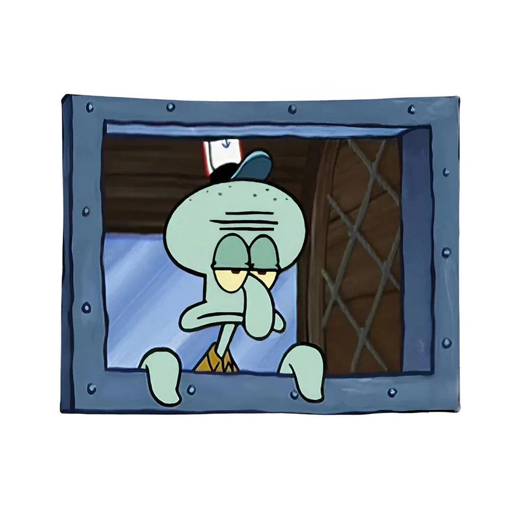Squidward "Look at You" Wall Tapestry - home decor by Extoril